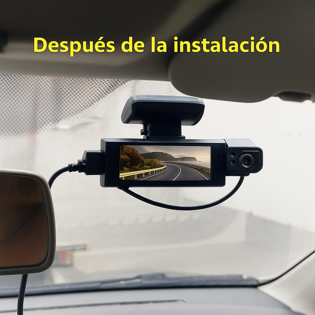 Cámara de tablero delantera y trasera