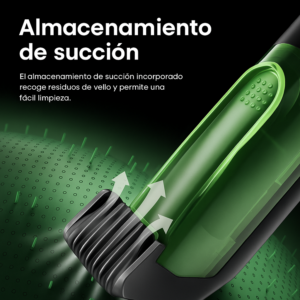 Recortadora de cabello con aspiradora TK