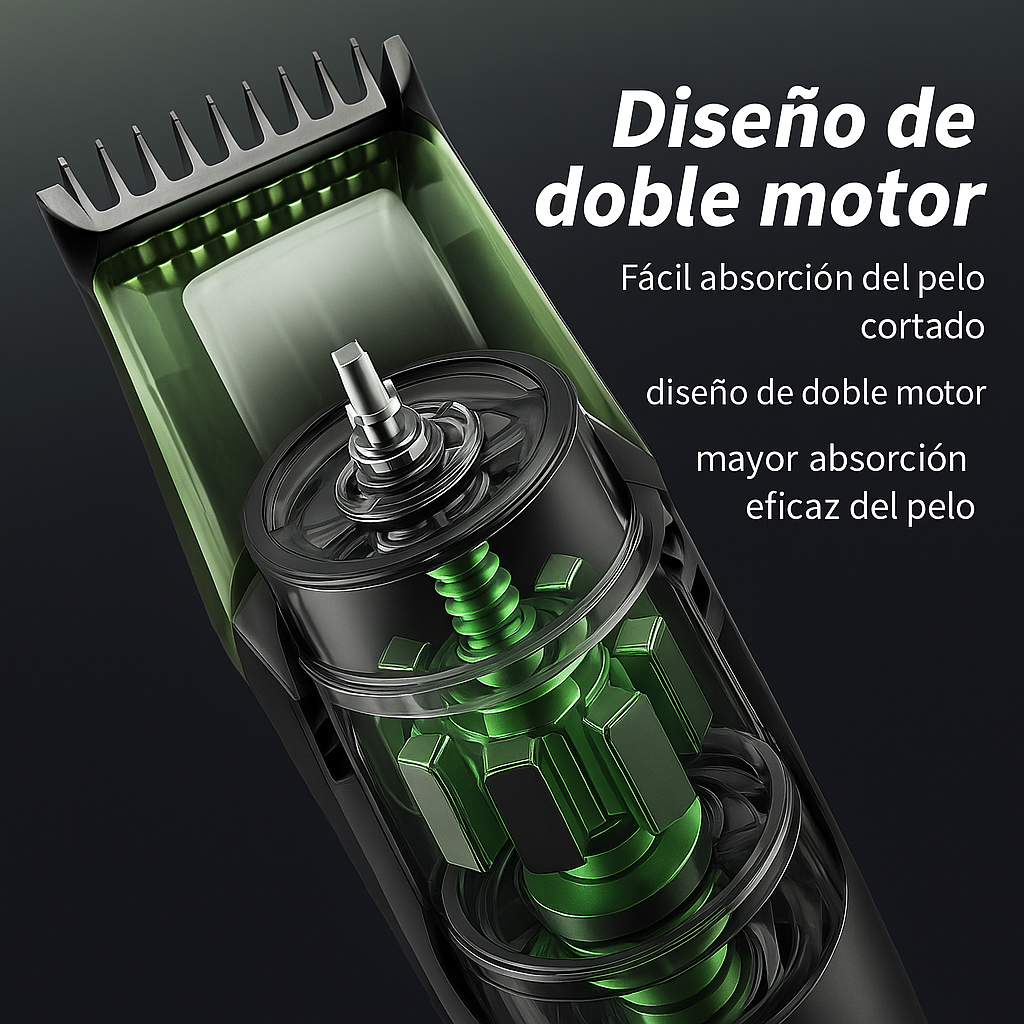 Recortadora de cabello con aspiradora TK