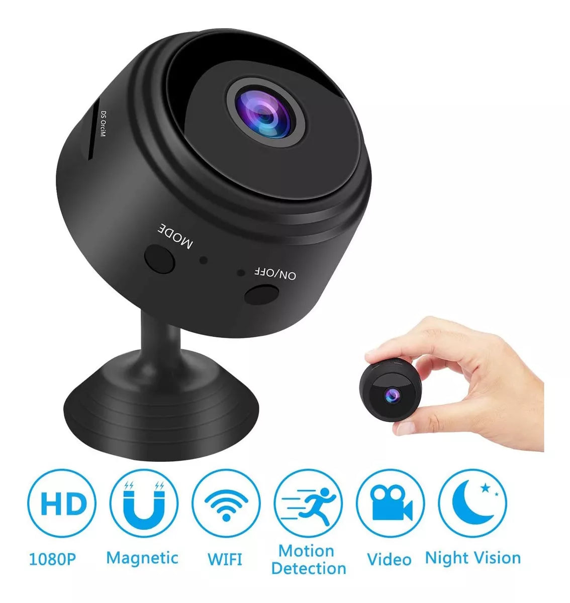 Mini Camera Espiã A9 Wifi Veicular Escondida Noturna Rapido