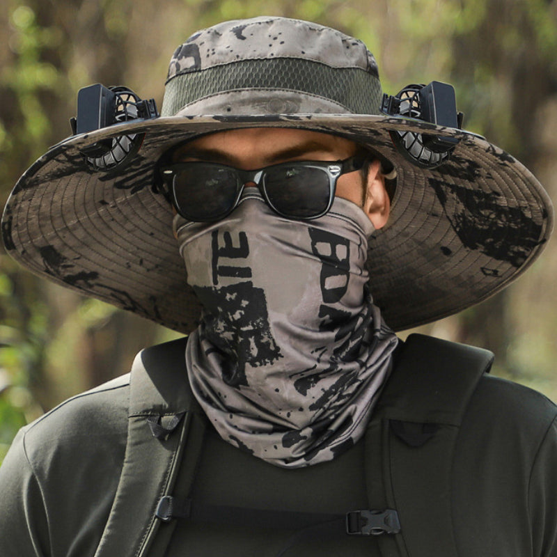 Sombrero solar recargable